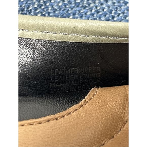 Nurture Canary Size 7.5 Leather black and gray wedges with silver buckles - Picture 11 of 14